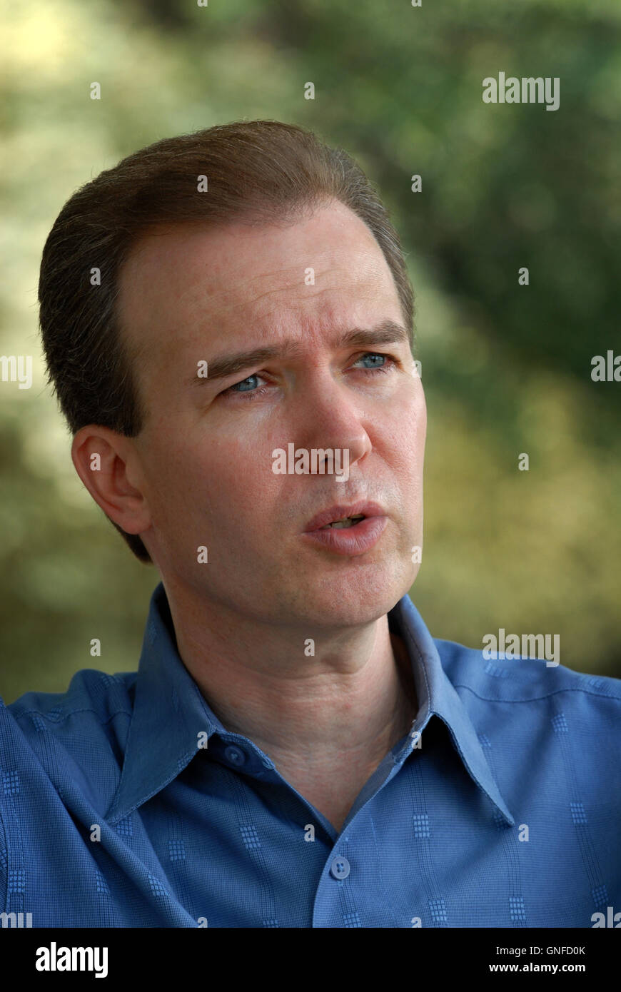 Atlanta, GA, USA. 17th Aug, 2007. John Mark Karr on bench in Chastain