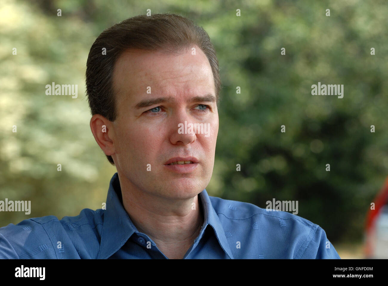 Atlanta, GA, USA. 17th Aug, 2007. John Mark Karr on bench in Chastain