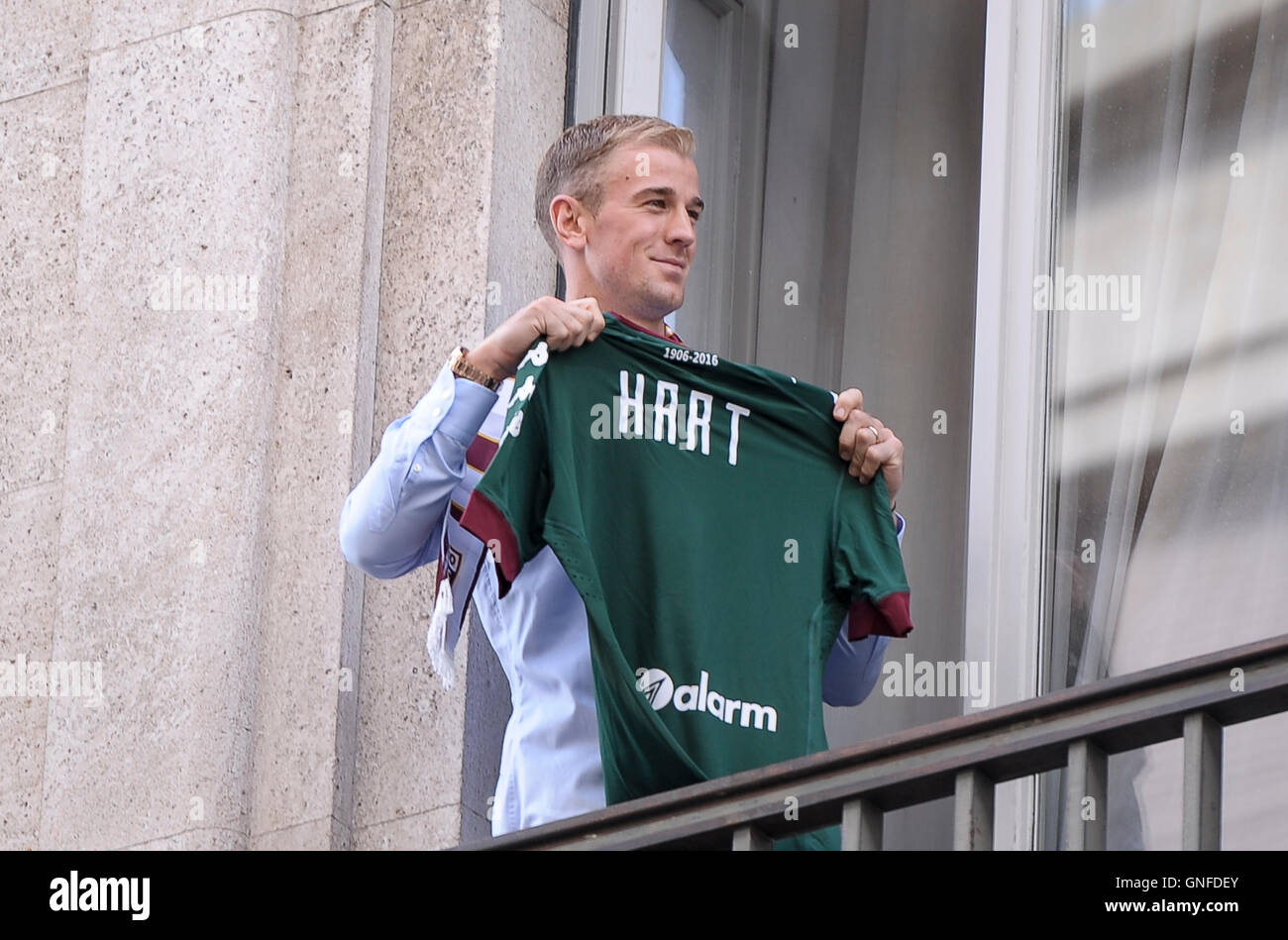 Turin, Italy. 30th Aug, 2016. Joe Hart, goalkeeper of Manchester City