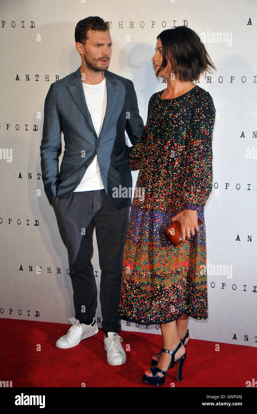 London, UK, 30 August 2016, Jamie Dornan & wife Amelia Warner attends film  premiere of 