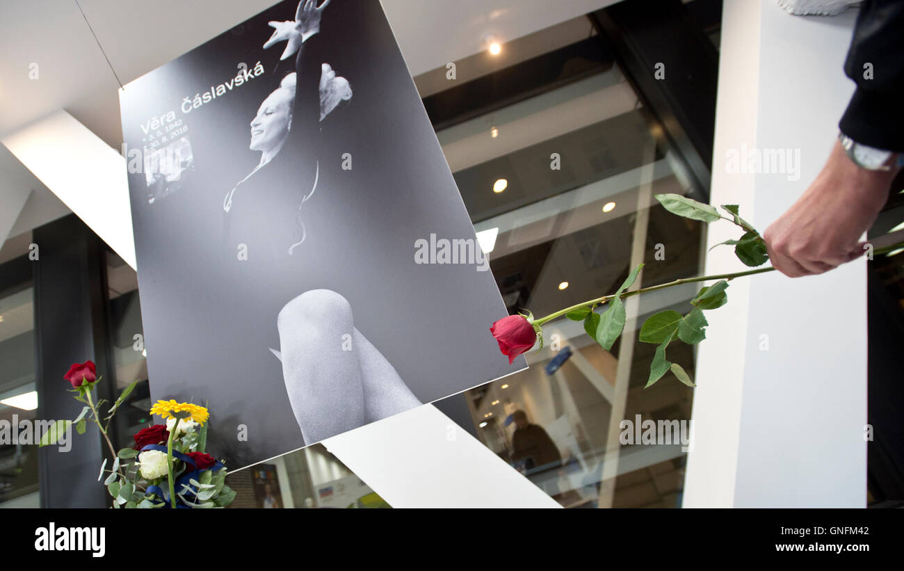 People come to fan zone in Quadrio shopping center in Prague, Czech