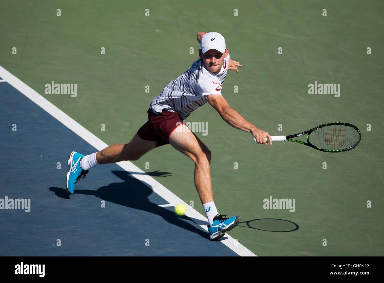 Flushing Meadows, New York, USA. 30th Aug, 2016. US Open tennis  championships. DAVID GOFFIN OF BELGIUM Credit: Action Plus Sports/Alamy Live  News Stock Photo - Alamy