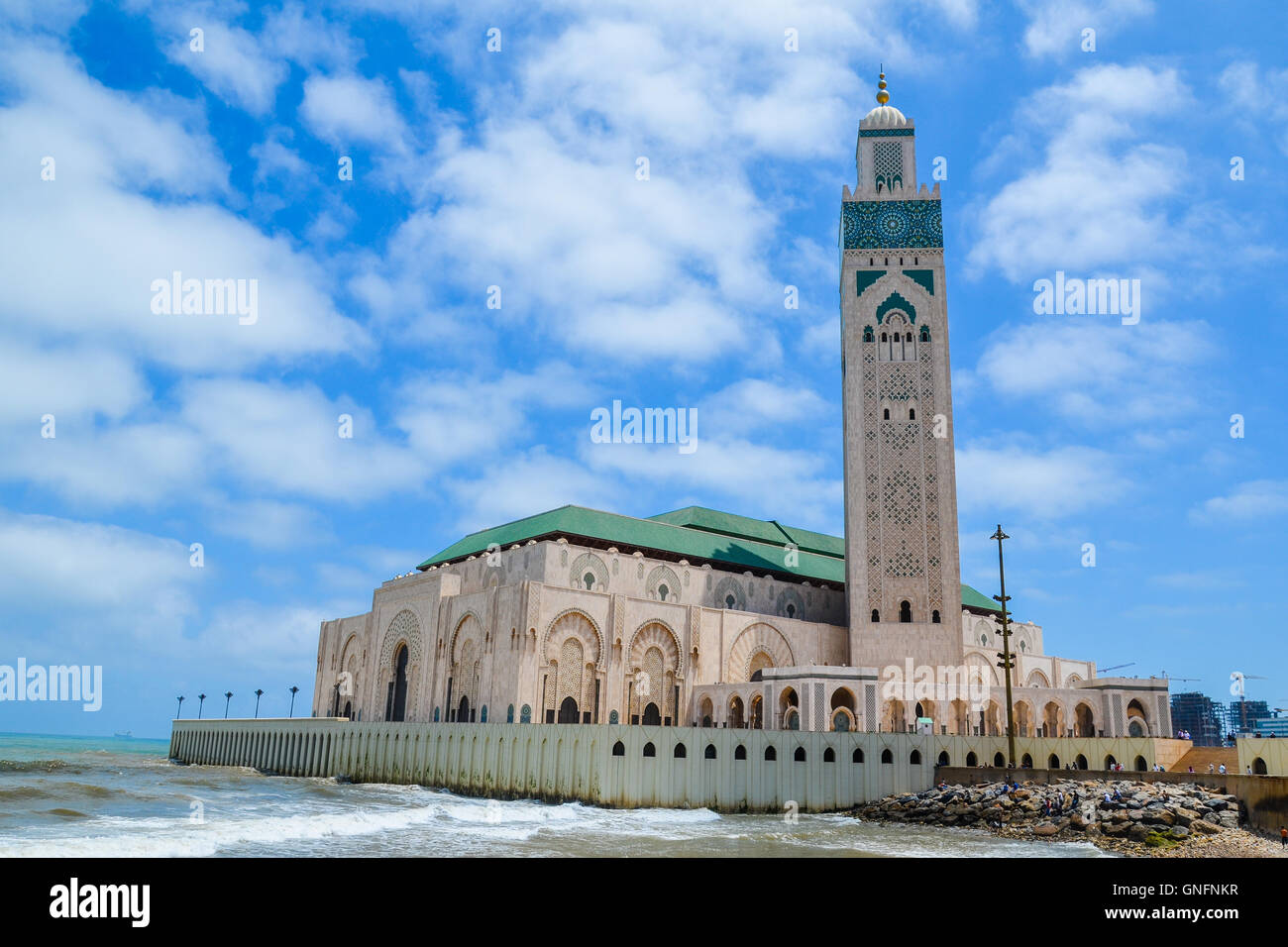 The Hassan II Mosque in Casablanca, Morocco Stock Photo