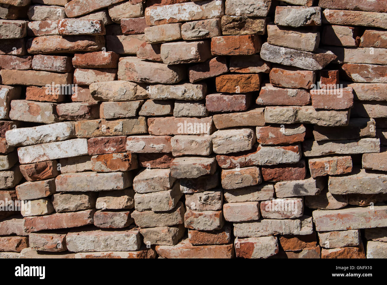 Old Bricks In A Perfect Order Waiting For Being Re Used Stock Photo   Old Bricks In A Perfect Order Waiting For Being Re Used GNFX10 