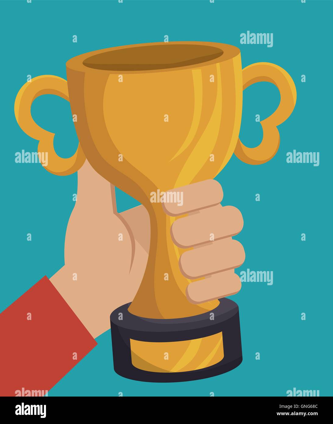 trophy gold award isolated icon Stock Vector Image & Art - Alamy