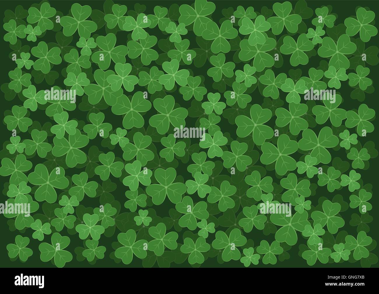 background with green clovers Stock Vector Image & Art - Alamy
