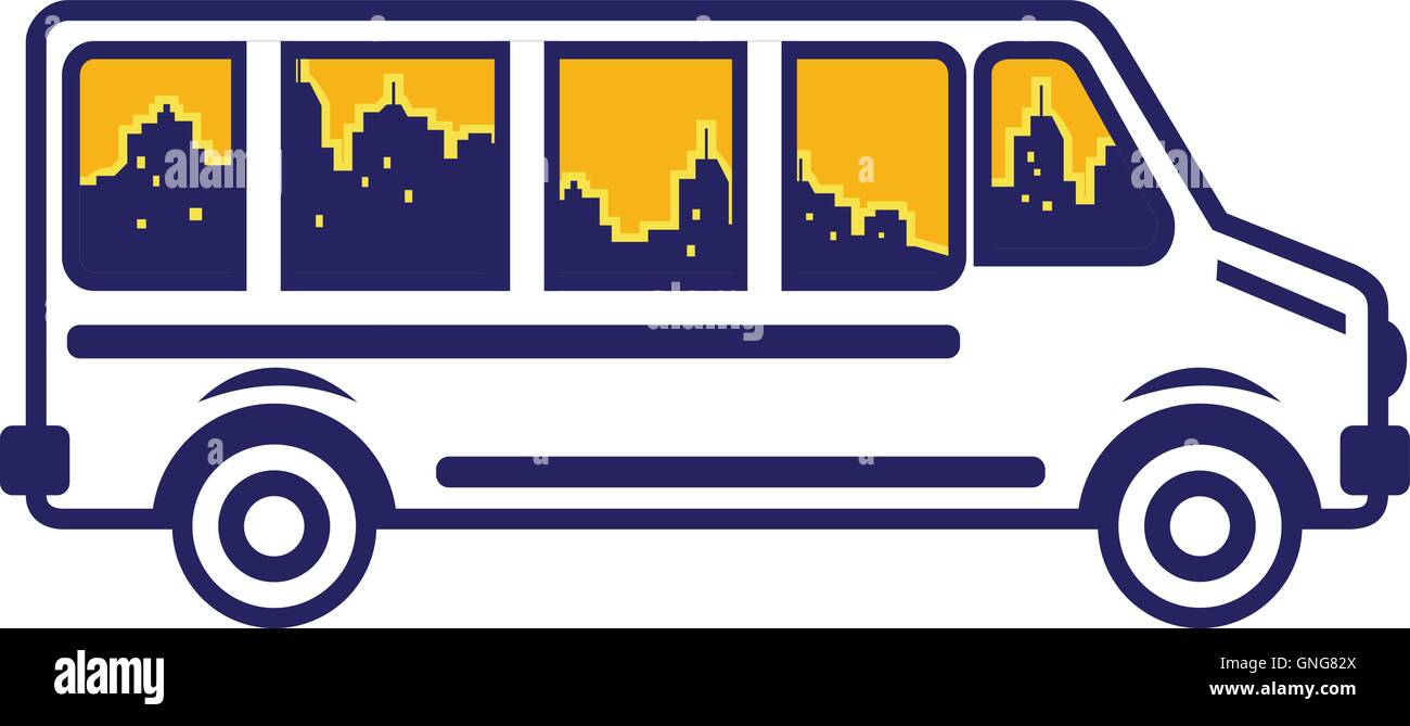 Van City Skyline Retro Stock Vector Image & Art - Alamy