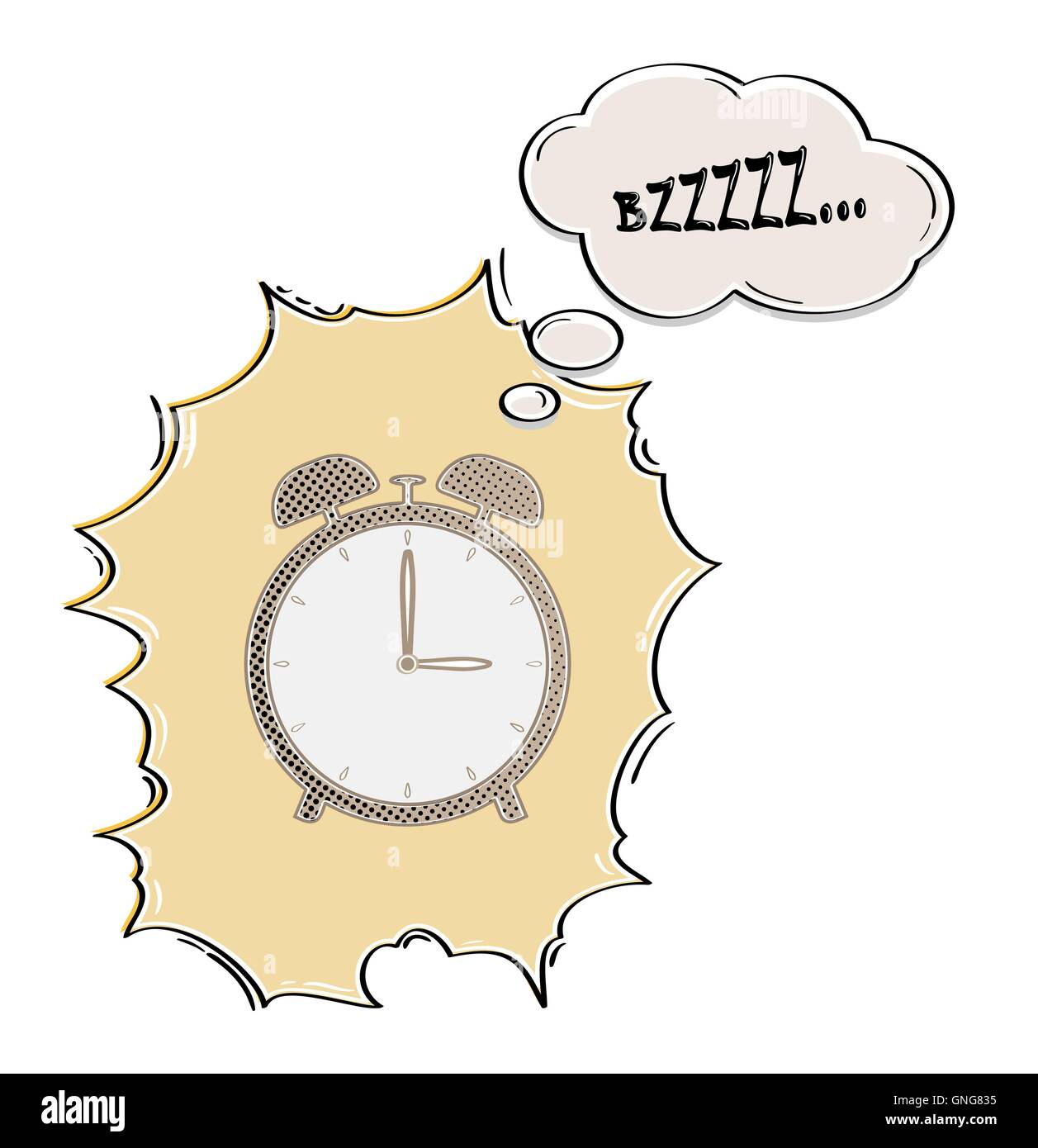 comic alarm clock Stock Vector Image & Art Alamy