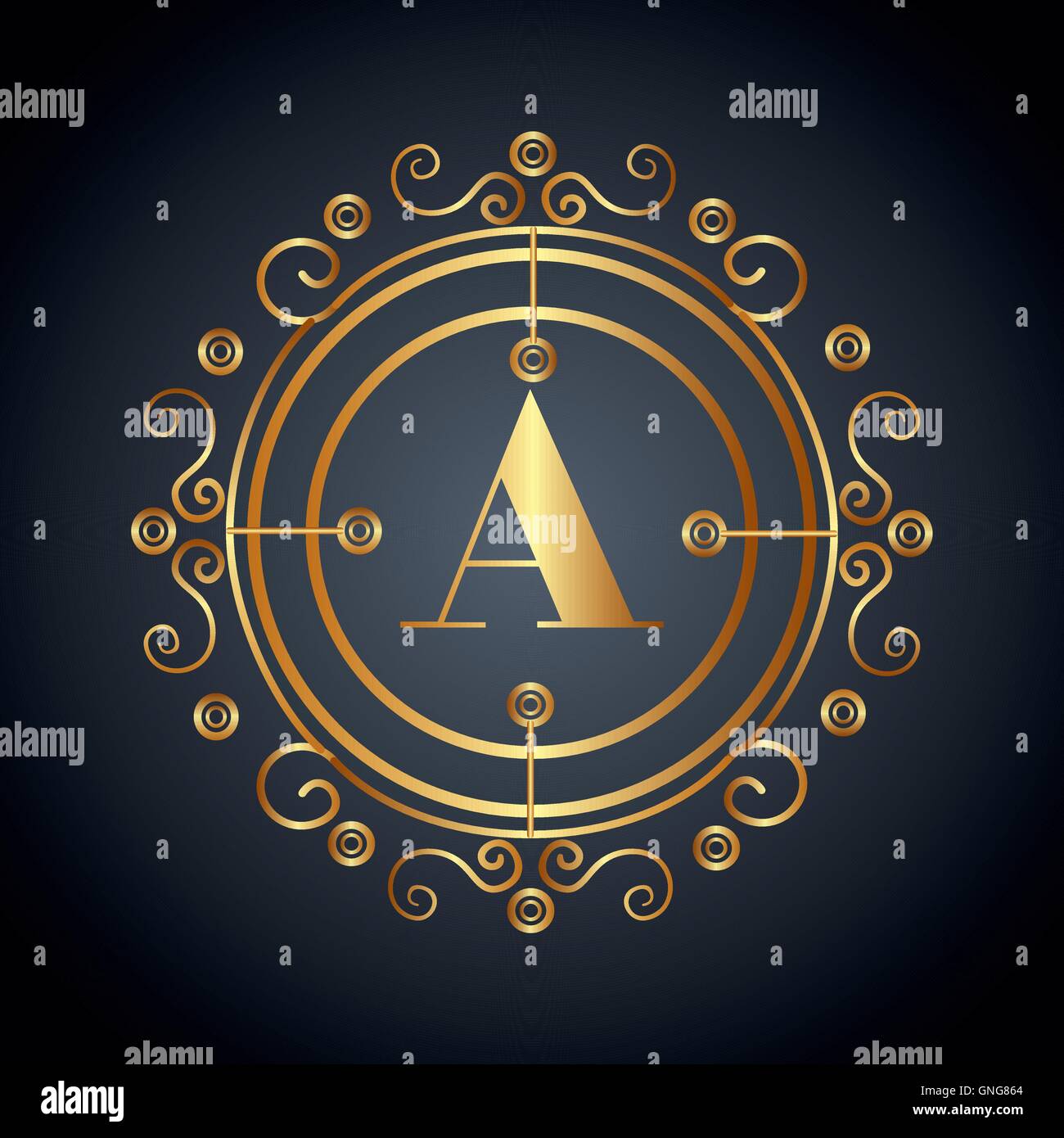 gold frame style isolated icon Stock Vector Image & Art - Alamy