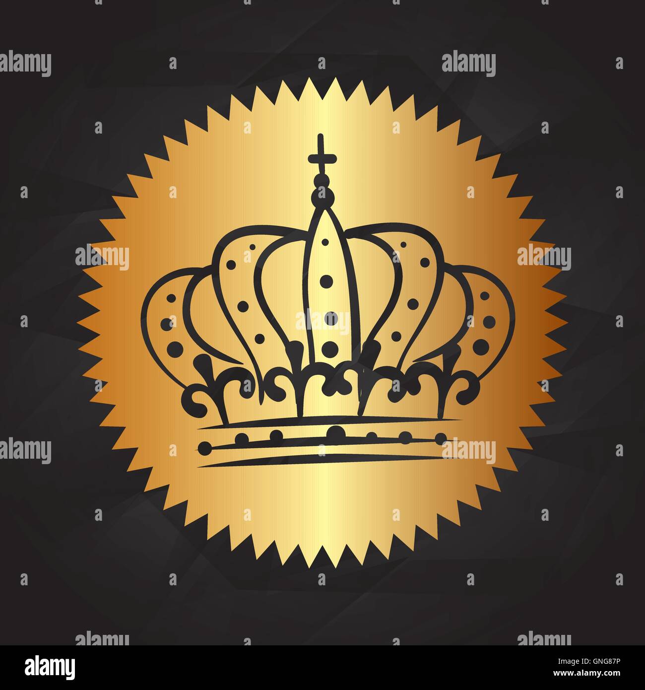 gold frame style isolated icon Stock Vector Image & Art - Alamy