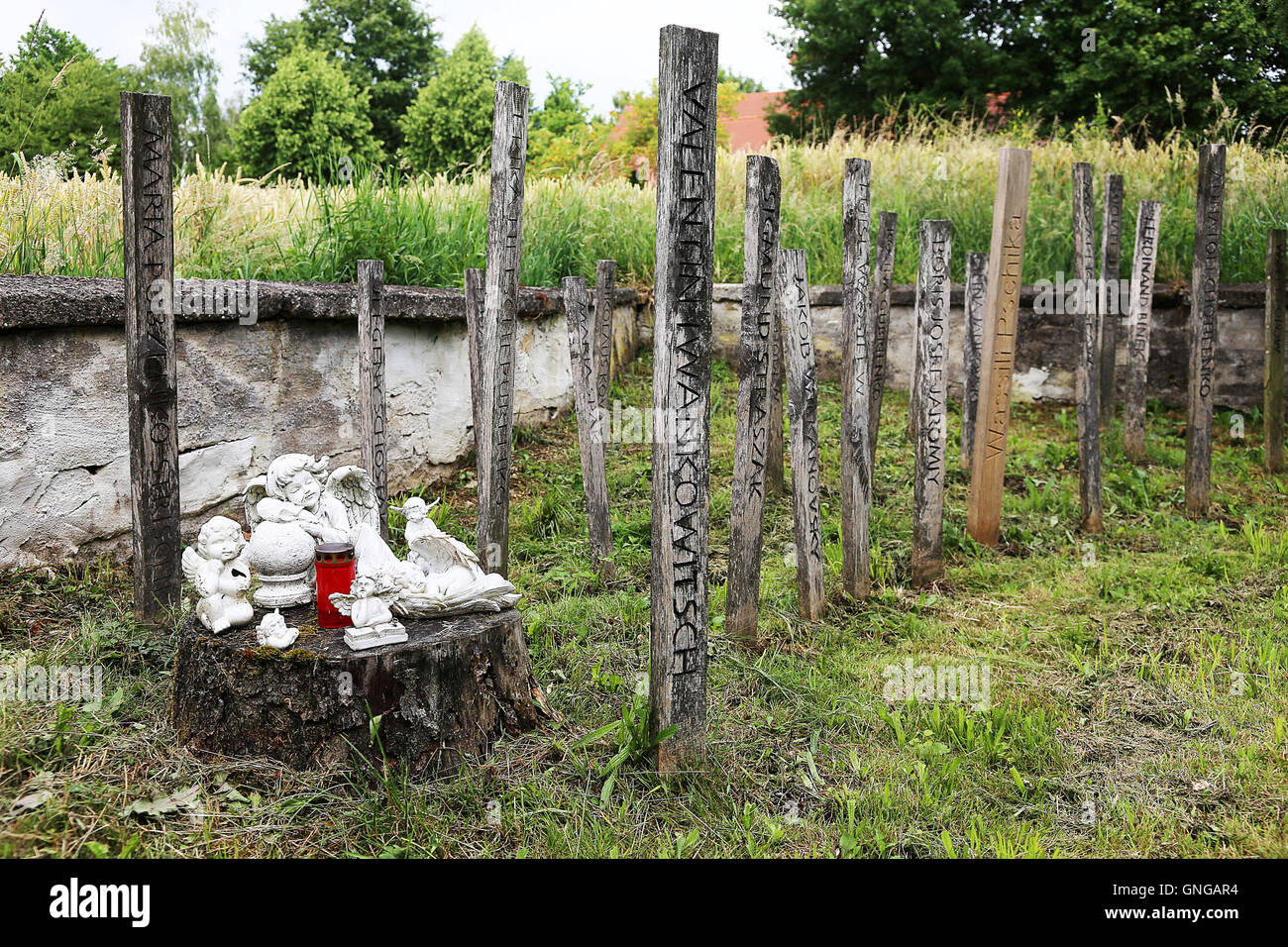 Memorial for children of forced laborers in Markt Indersdorf, 2014 Stock Photo
