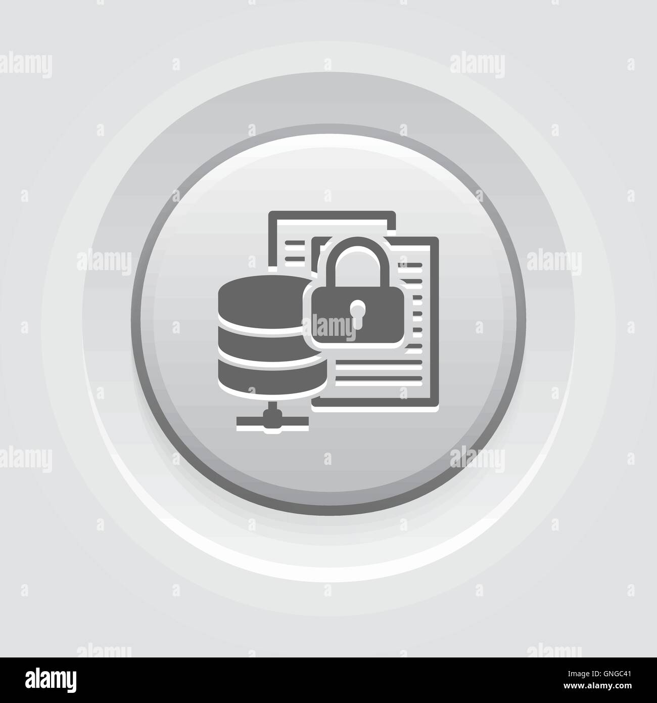 Secure File Storage Icon. Flat Design Stock Vector Image & Art - Alamy