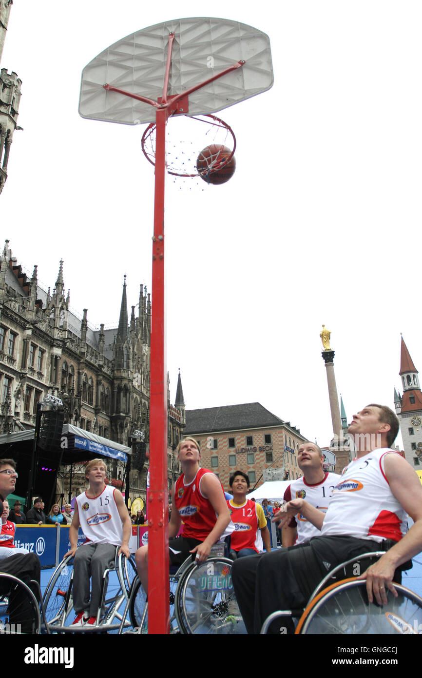 '''Gemeinsam Sport - gemeinsam Spass'' (Sports Together - Fun Together) in Munich, 2014' Stock Photo