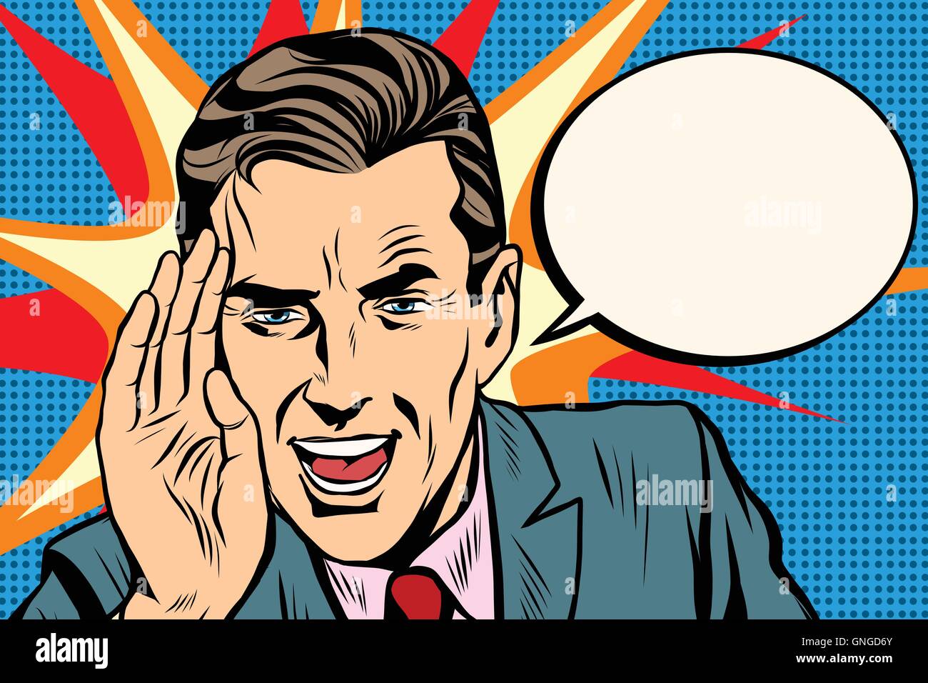 Retro businessman appeal to you comic background Stock Vector Image ...