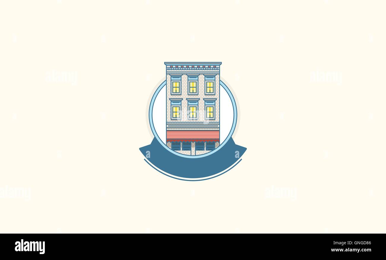 Building flat icon Stock Vector Image & Art - Alamy