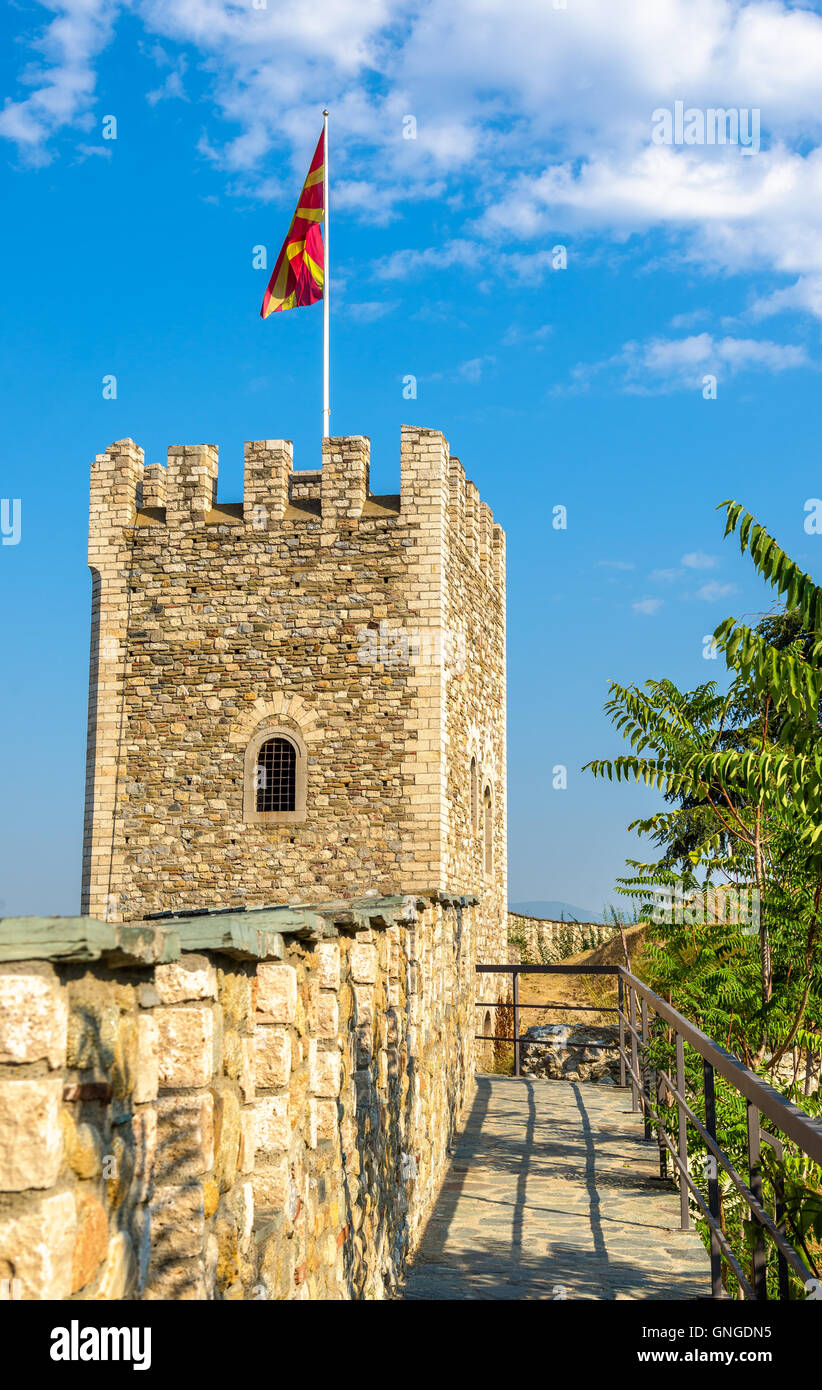 Tower of the Skopje Fortress Macedonia Stock Photo Alamy