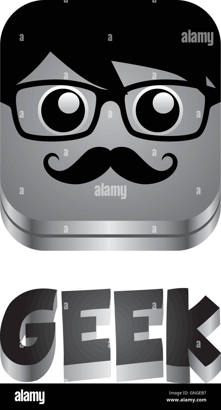 geek guy avatar portrait Stock Vector Image & Art - Alamy