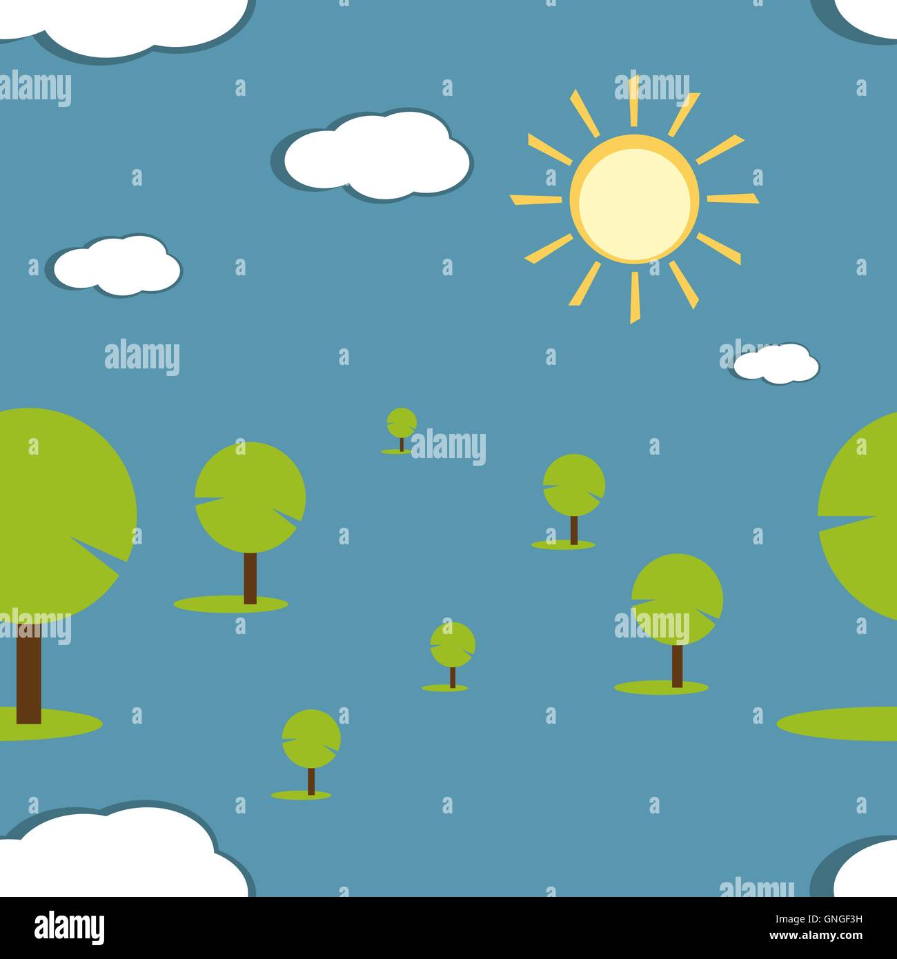 seamless nature vector pattern Stock Vector Image & Art - Alamy