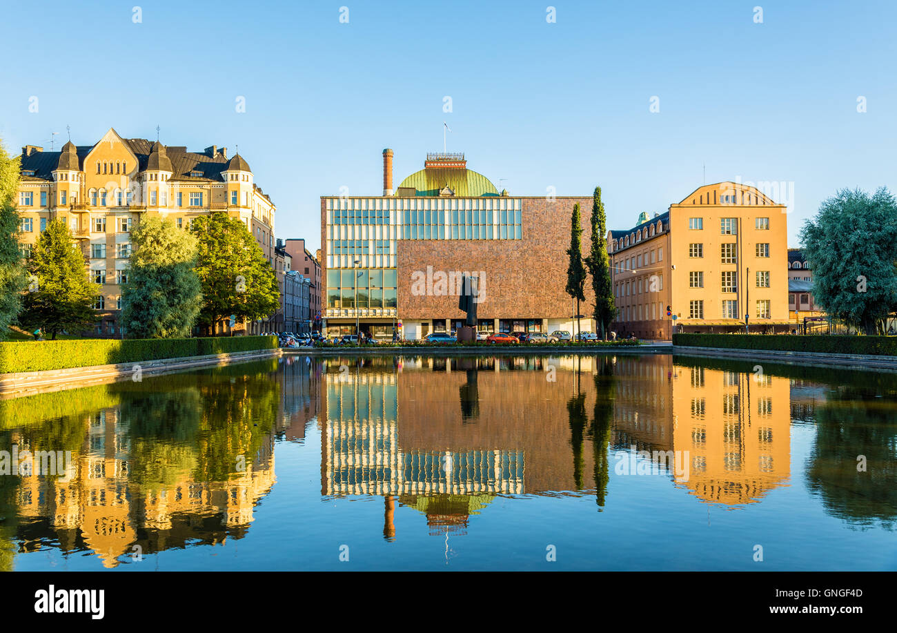 View of the Finnish National Theatre - Helsinki Stock Photo