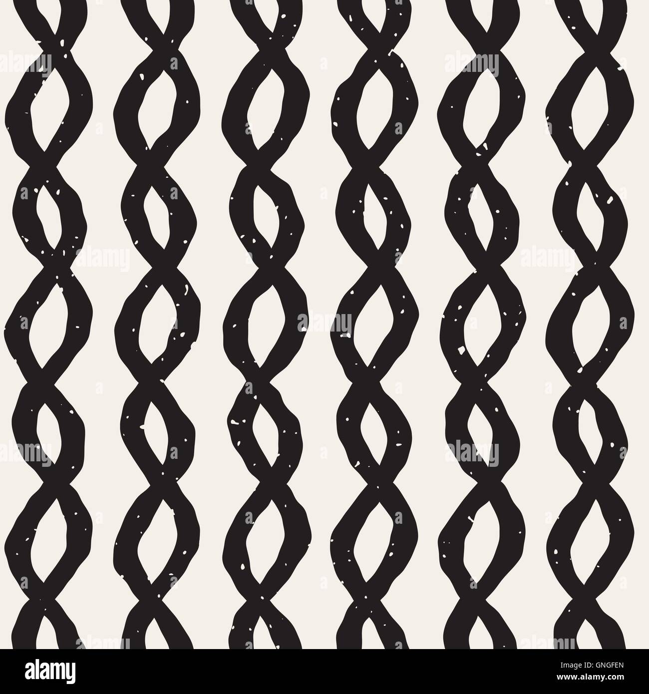 Vector Seamless Hand Drawn Vertical Braid Wavy Lines Grunge Pattern Stock  Vector Image & Art - Alamy