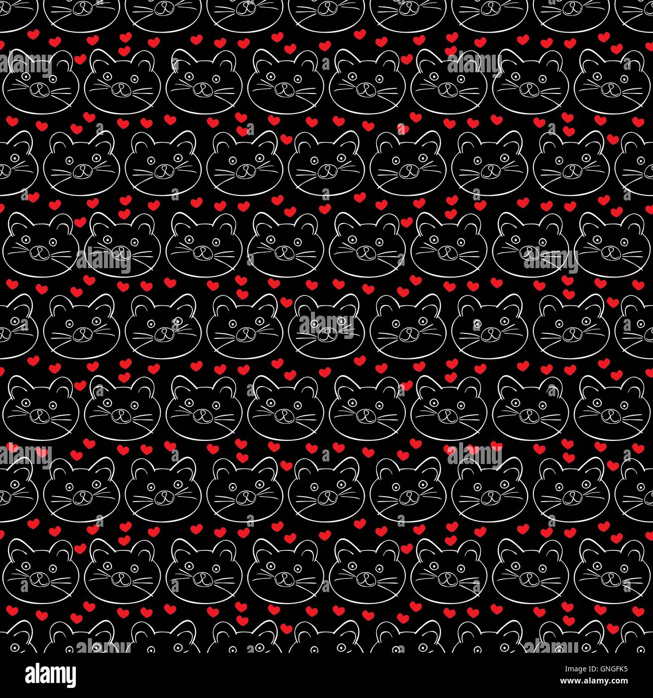 Cats Wallpaper Stock Vector Images Alamy 7862