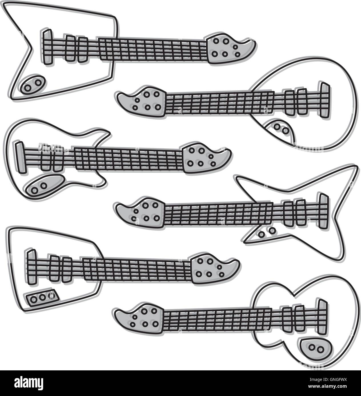 Guitar art Stock Vector Images - Alamy