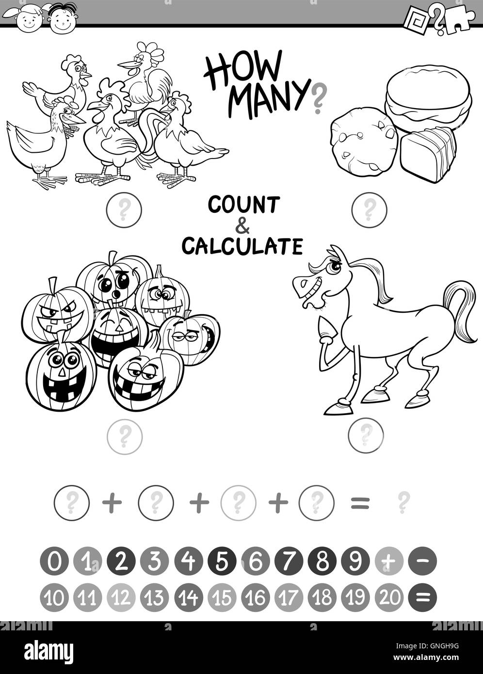 kids avtivity coloring book Stock Vector Image & Art - Alamy