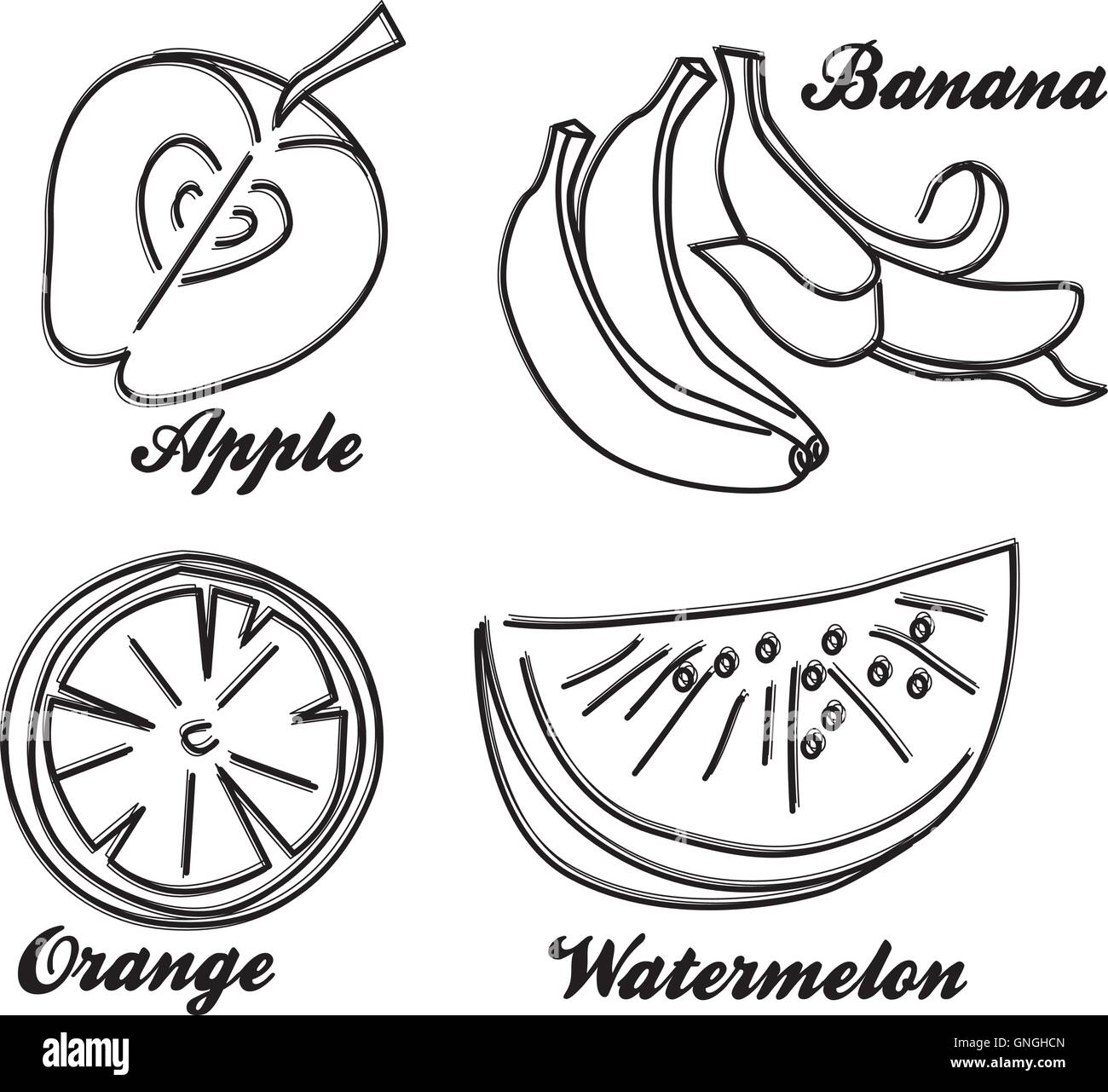 food-and-drink-theme-art-stock-vector-image-art-alamy