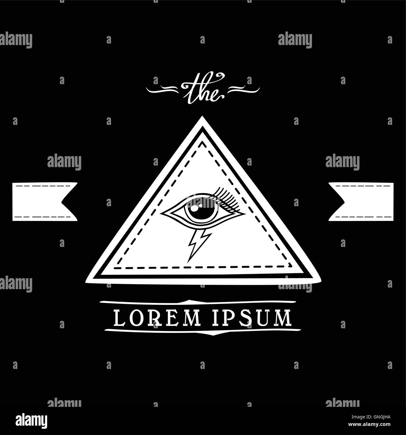 bolt lightning eye symbol theme Stock Vector Image & Art Alamy