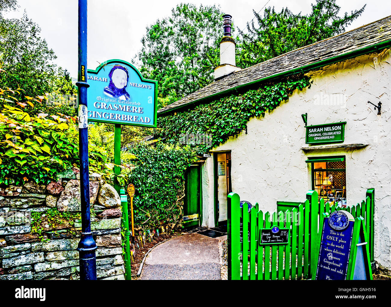 Grasmere lake district gingerbread shop hi-res stock photography and ...