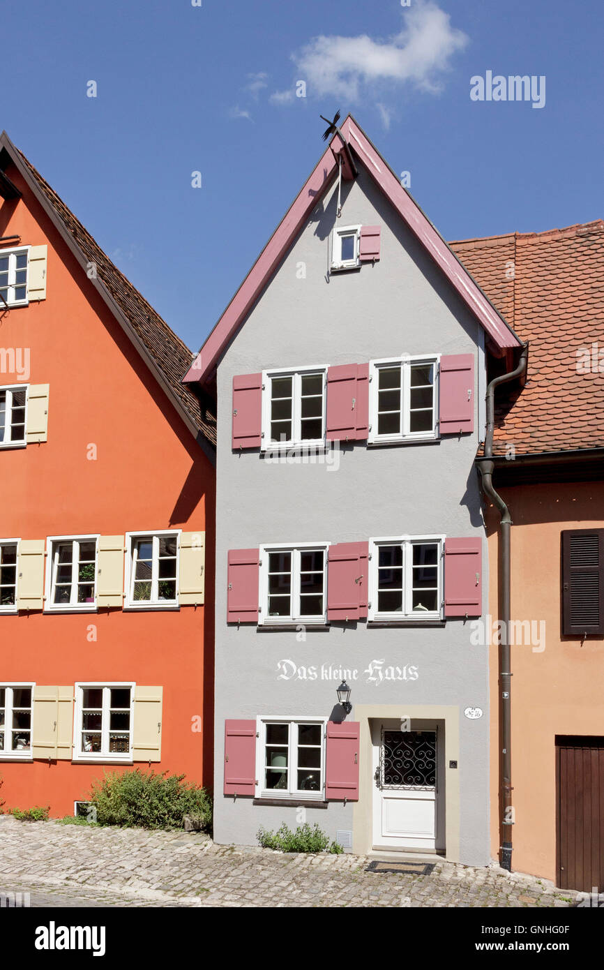 ´Das kleine Haus´, (the small house), old town, Dinkelsbuehl, Central Franconia, Bavaria, Germany Stock Photo
