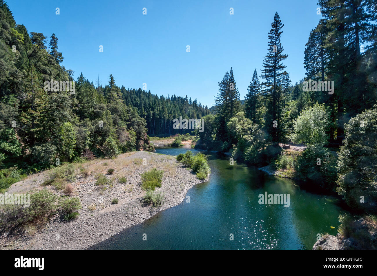 River in the forests of northern California Stock Photo - Alamy