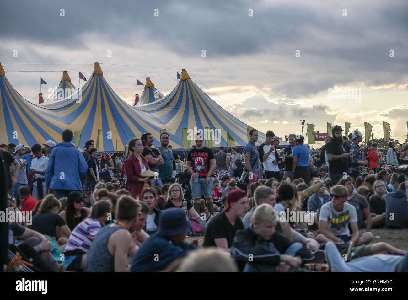 General views on day 3 of the 2016 Reading Festival. Picture date: Sunday August 28, 2016. Photo credit should read: Roger Garfi Stock Photo