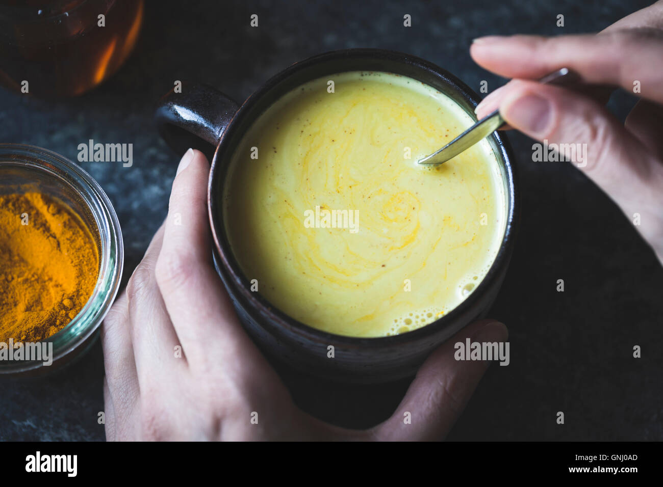 Golden Milk Mixed honey, turmeric, ginger, cardamom, and cinnamon