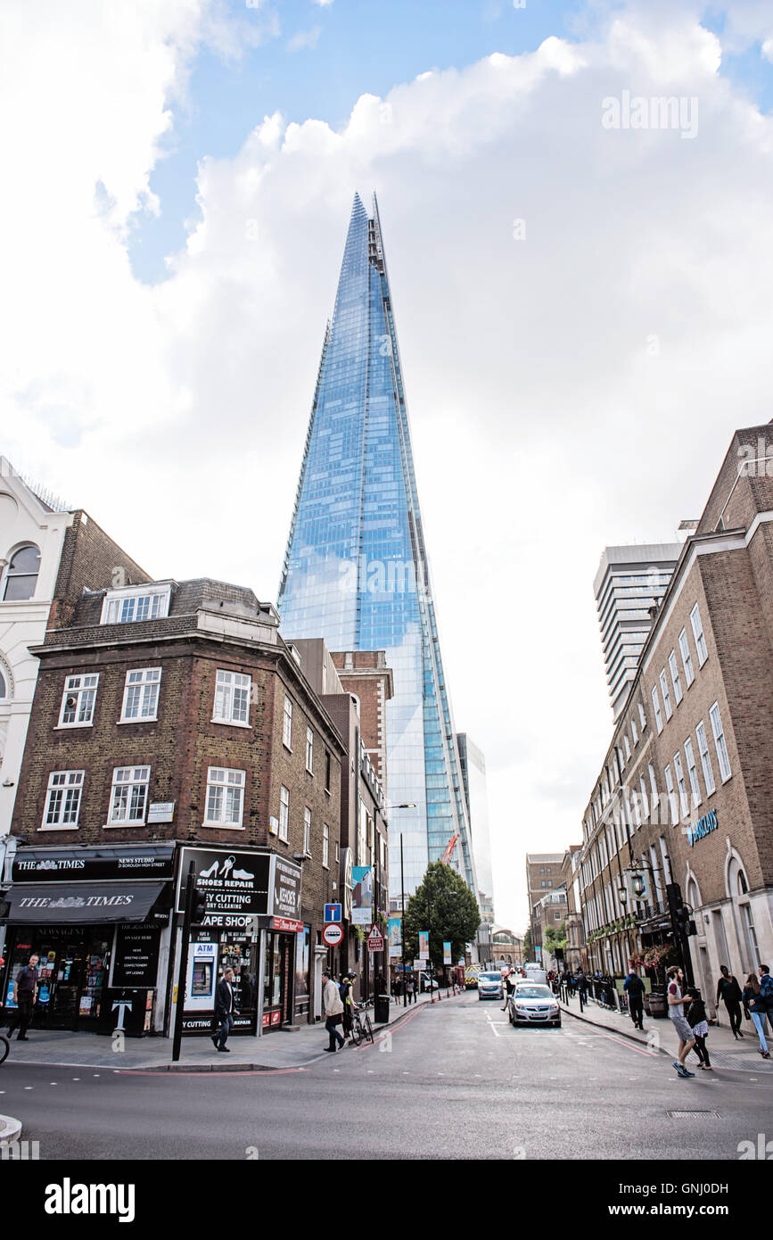 The Shard - Streetscape London Stock Photo