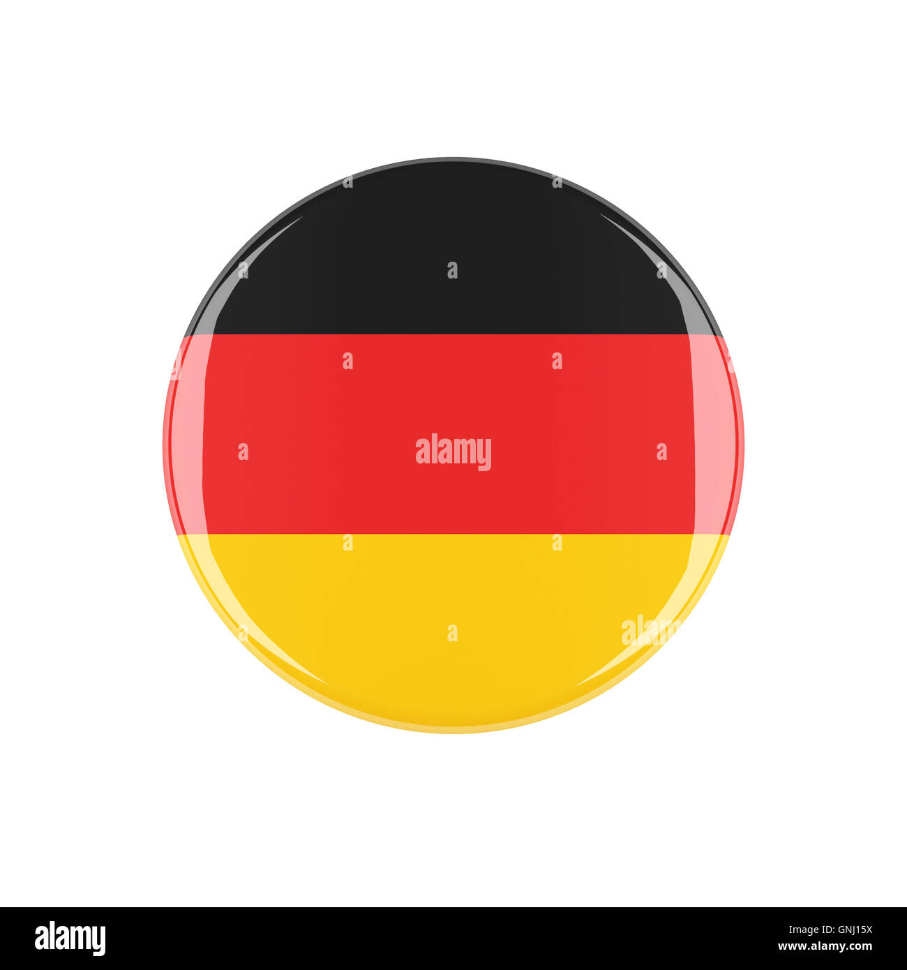 germany 3d button isolated on white background Stock Photo