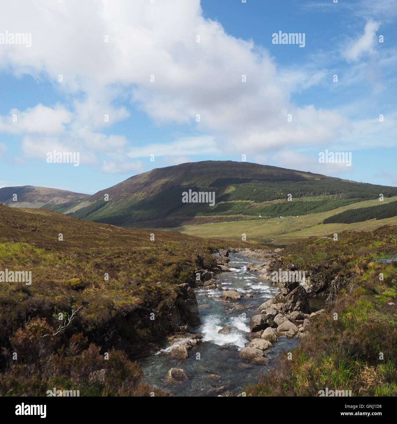 Rural landscape near Faerie Glen, isle of Skye, Scotland, United Kingdom Stock Photo