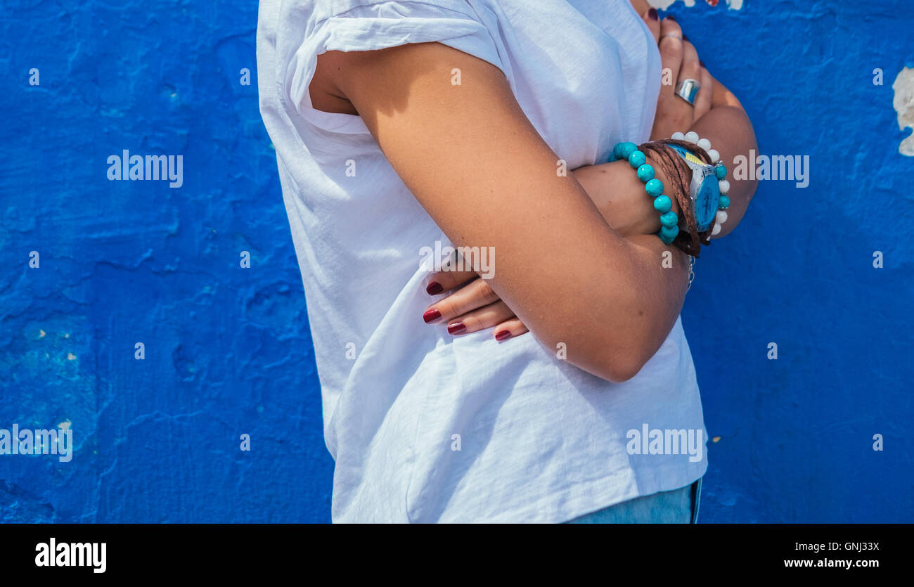 Woman arms crossed people hi-res stock photography and images - Alamy