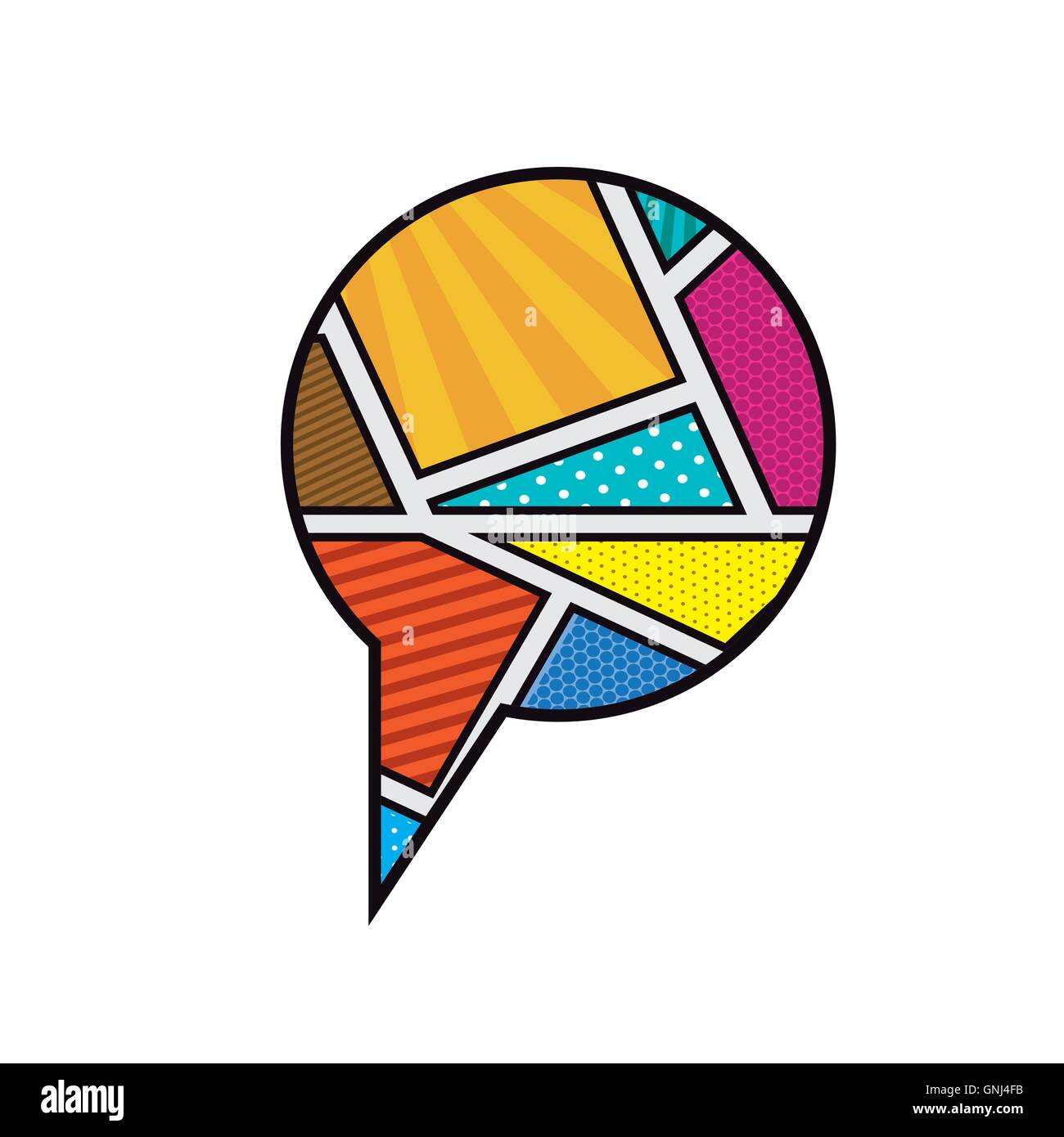 bubble retro multicolored design Stock Vector Image & Art - Alamy
