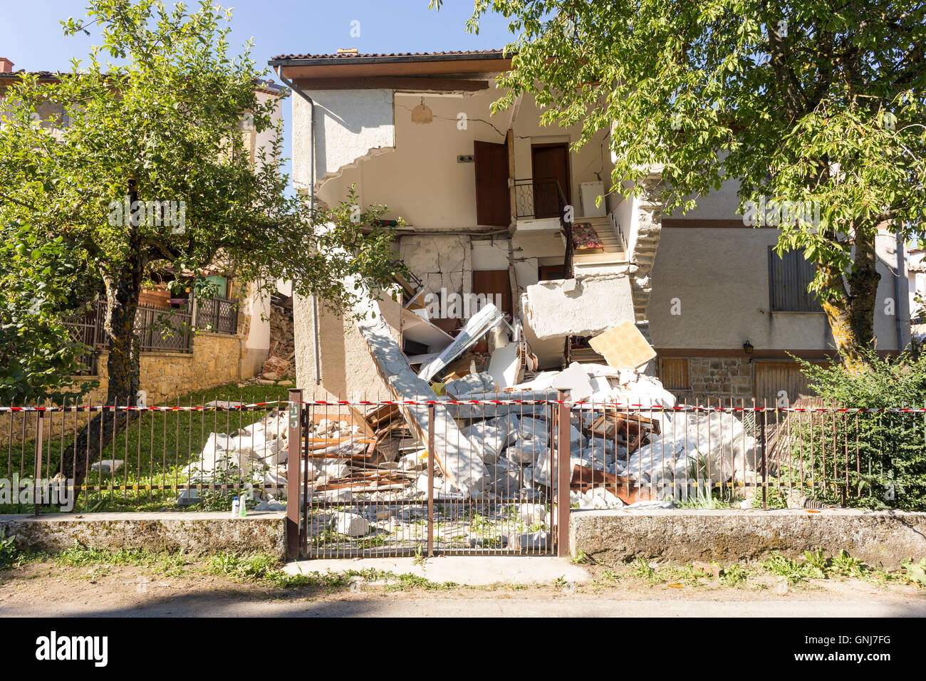Aftermath Earthquake Amatrice Italy High Resolution Stock Photography ...