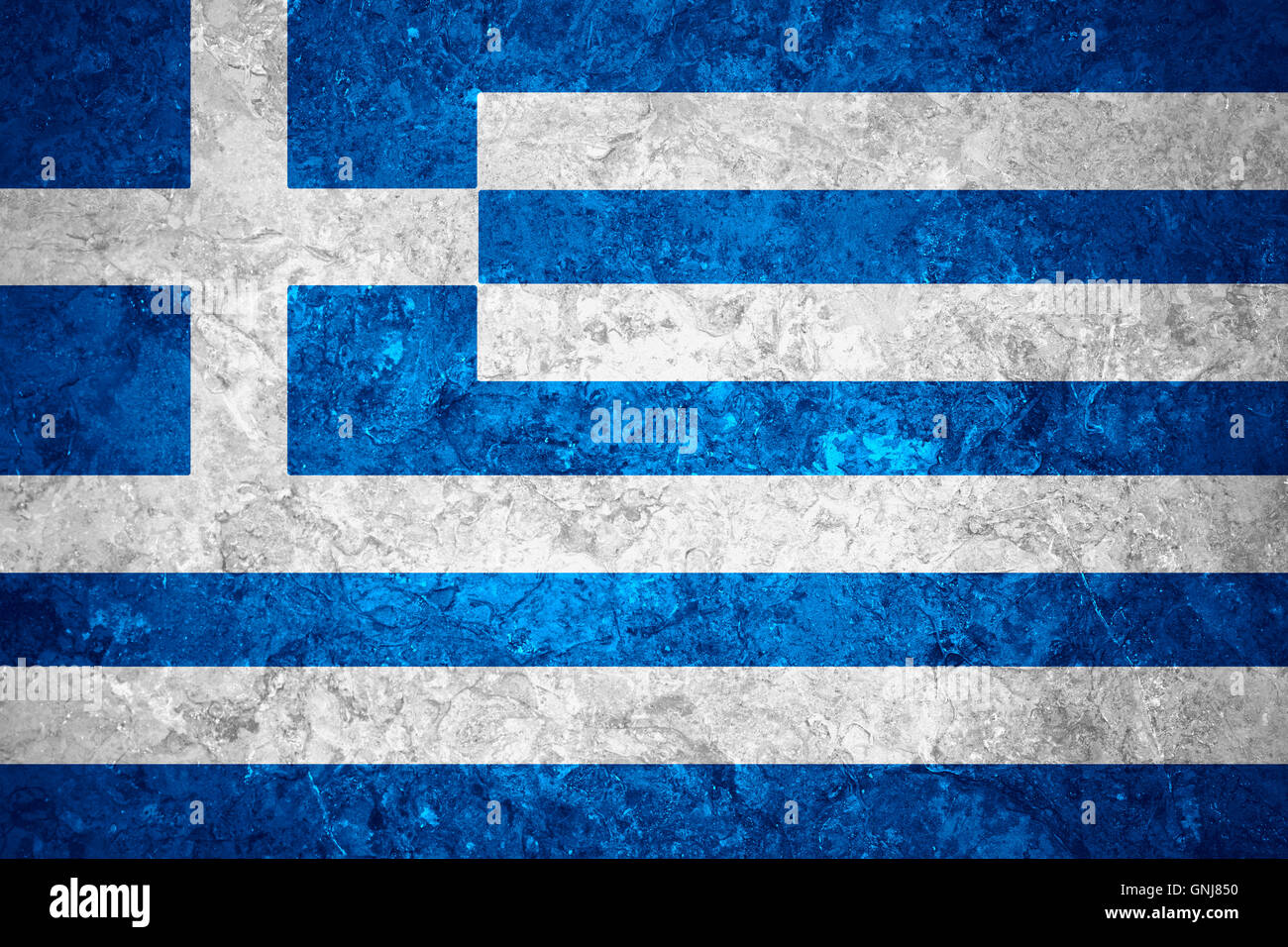 flag of Greece or Greek banner on vintage background Stock Photo - Alamy
