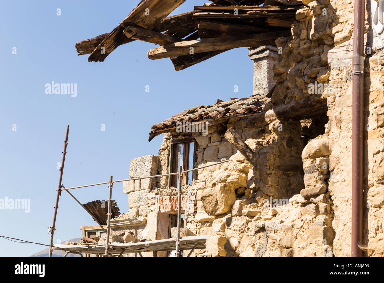Aftermath Earthquake Amatrice Italy High Resolution Stock Photography ...