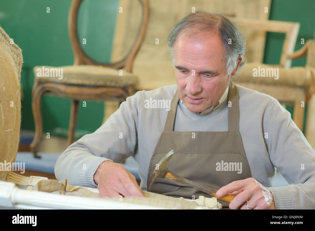 Furniture repair shop Stock Photo Alamy