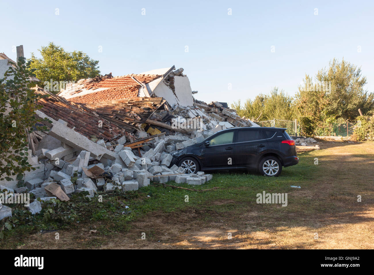 Aftermath Earthquake Amatrice Italy High Resolution Stock Photography ...