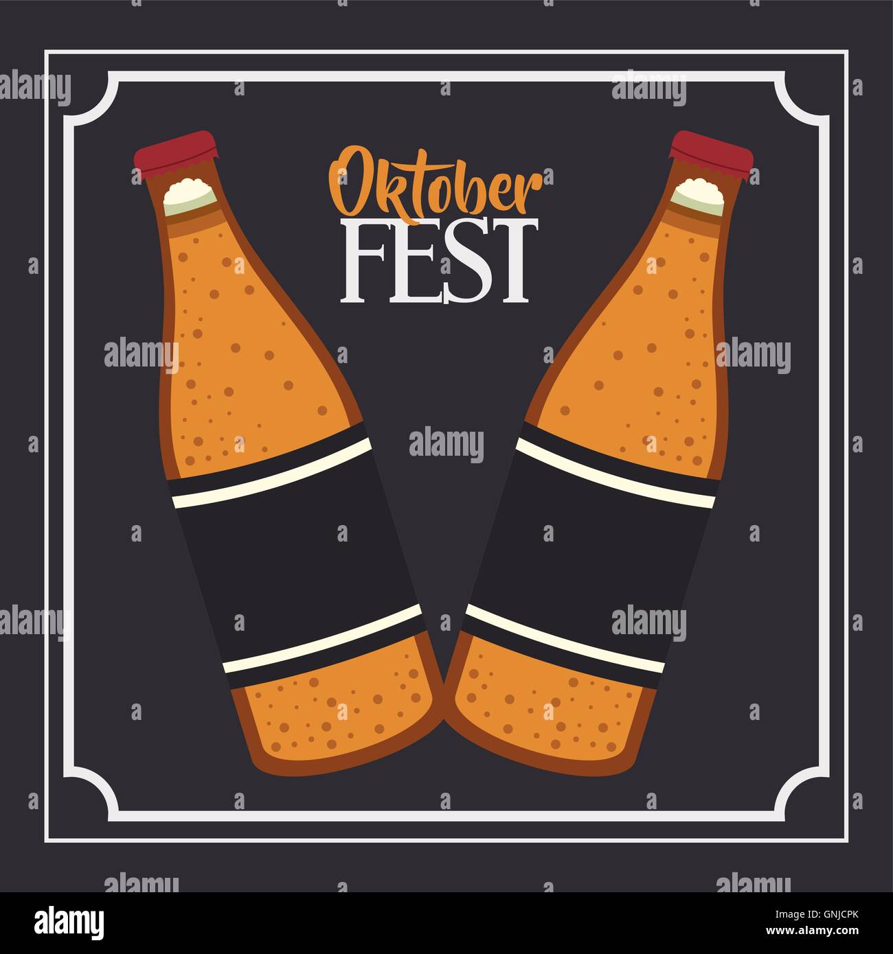 beer frame oktoberfest design Stock Vector Image & Art Alamy