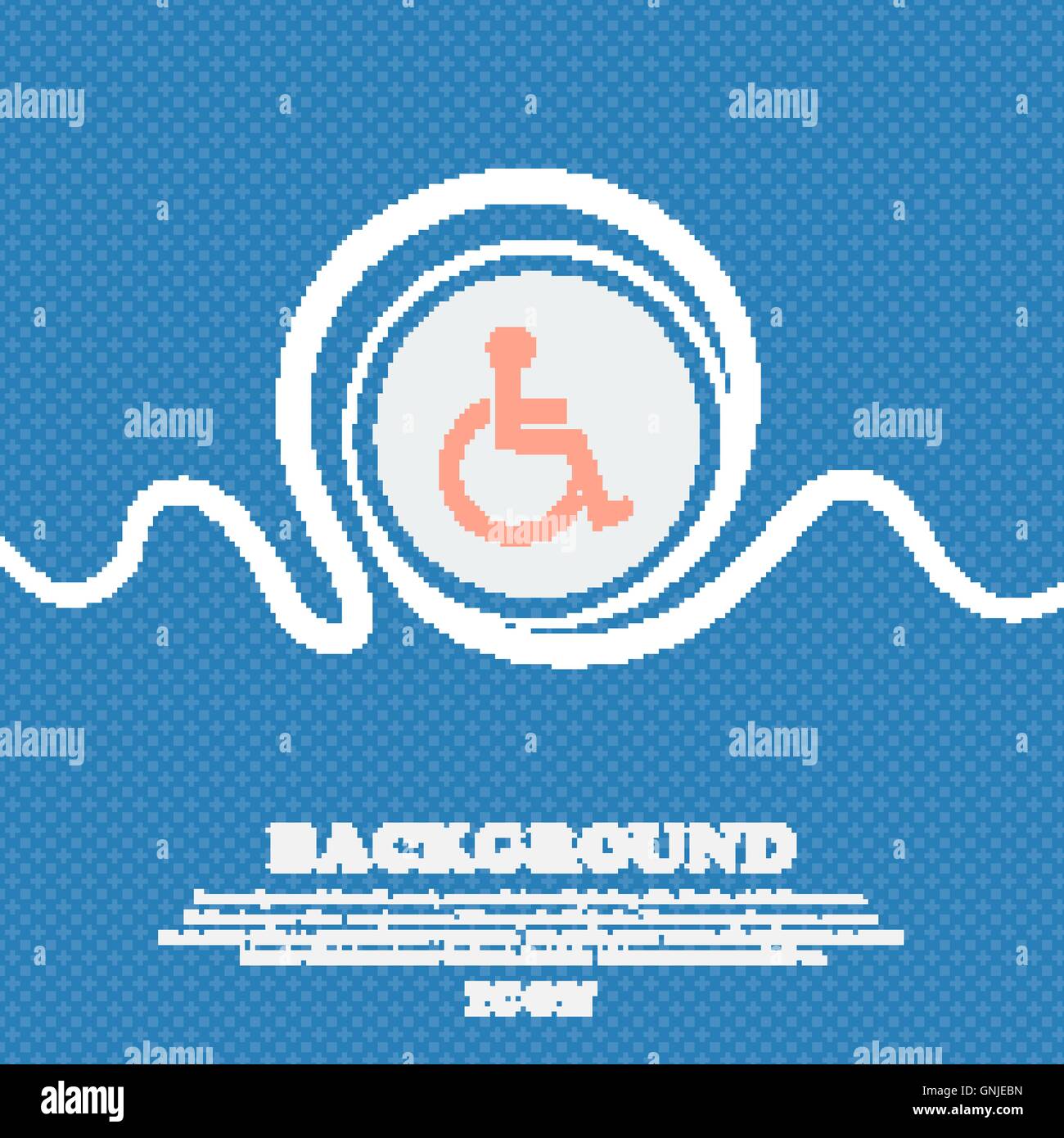 Disabled sign icon. Human on wheelchair symbol. Handicapped invalid ...