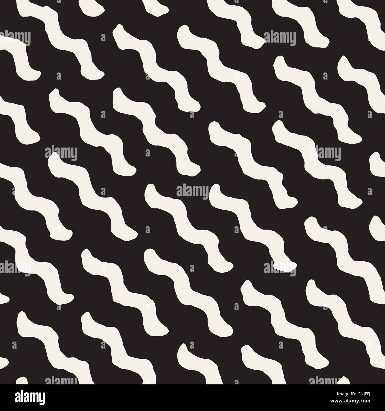 Vector Seamless Wavy Diagonal Lines Pattern Stock Vector Image & Art ...