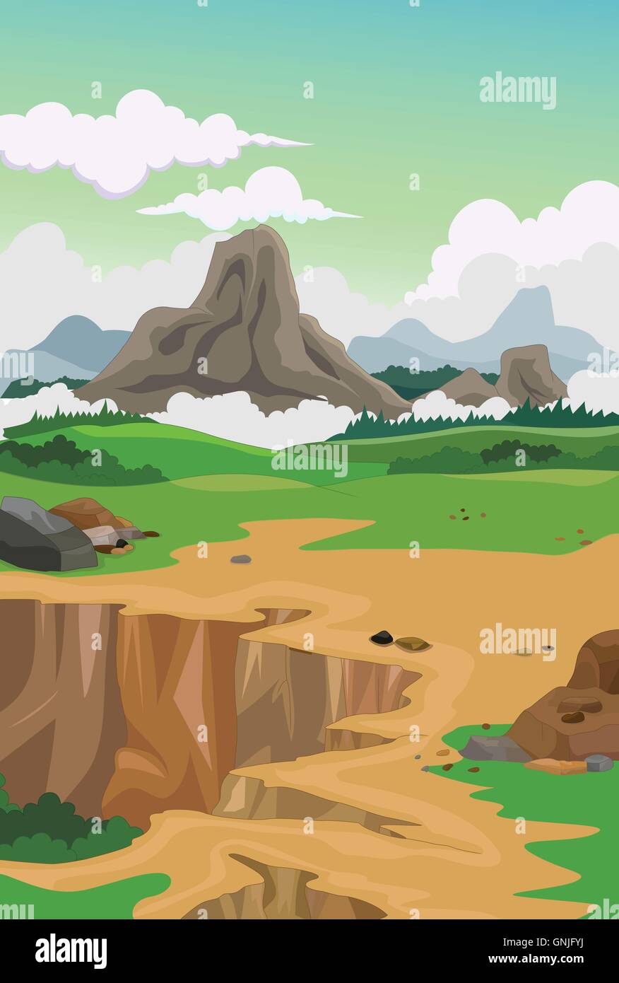 beauty mountain with landscape background Stock Vector Image & Art - Alamy