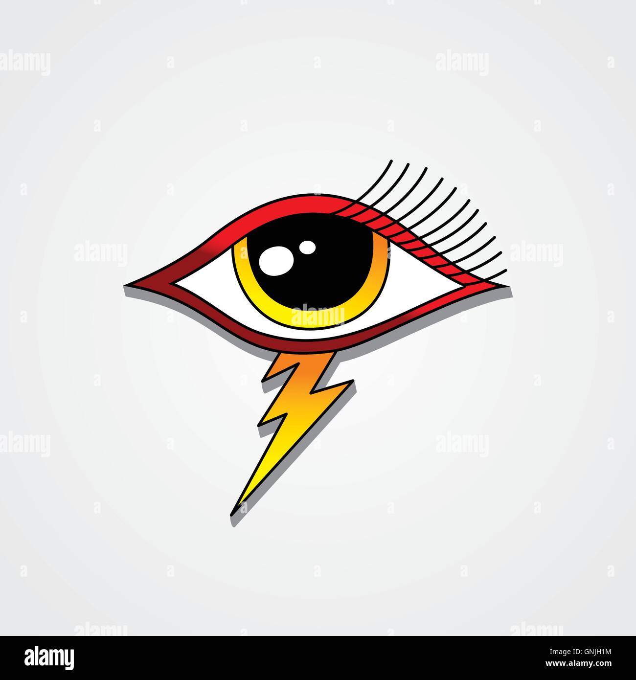 bolt lightning eye symbol theme Stock Vector Image & Art Alamy