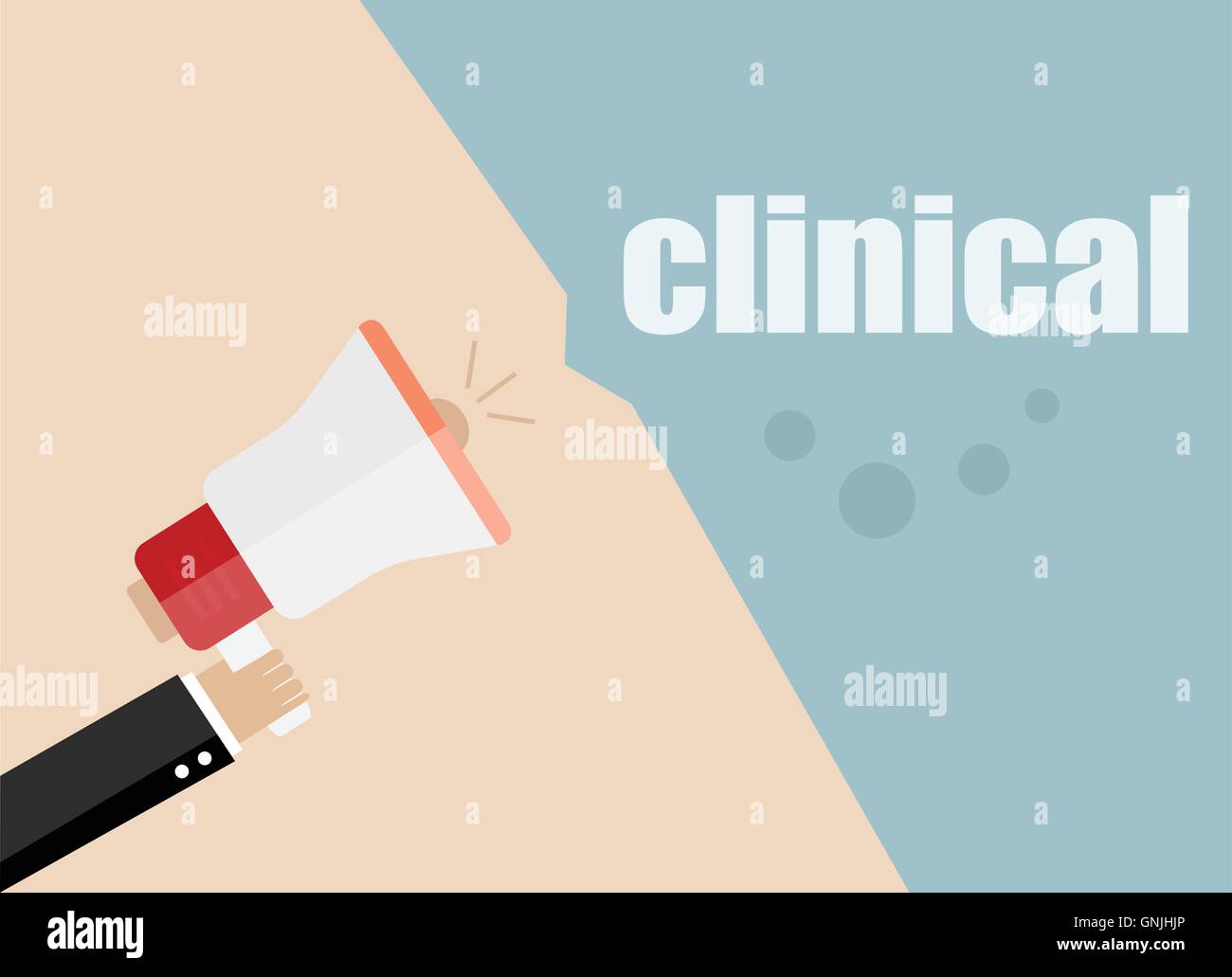 clinical . Flat design vector business illustration concept Digital